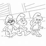 Coloring In Pages Of The Smurfs Characters sketch template