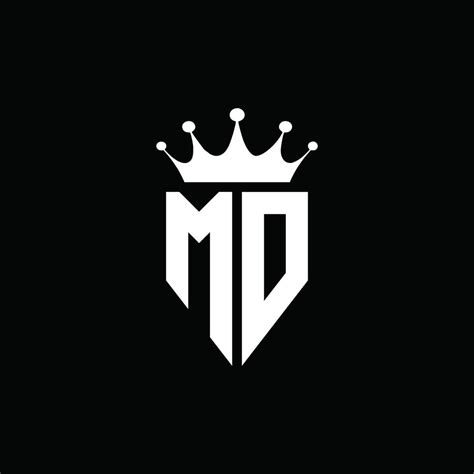 MD logo monogram emblem style with crown shape design template 4283916 Vector Art at Vecteezy