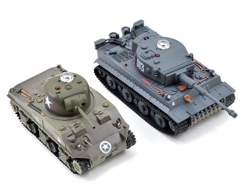 VS Tank VSX 1/72 Battle Tank Combo w/German Tiger I & US M4 Sherman ...