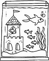 Aquarium Coloring Sheets Printable Pages sketch template
