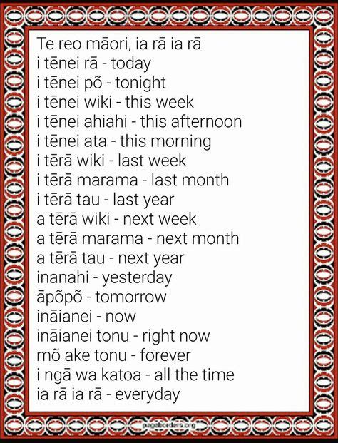 30+ Best Te Reo Maori images in 2020 | maori, maori words, te reo maori ...