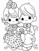 Precious Moments Coloring Page sketch template