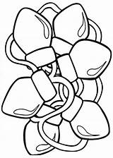 Free Christmas Light Bulbs Coloring Page  Printable sketch template