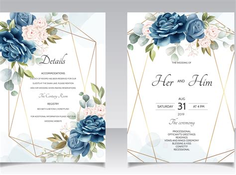 beautiful floral wreath wedding invitation card template by dino mikael on Dribbble