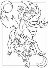 Lycanroc  Pokemon coloring pages sheets Coloring Books sketch template