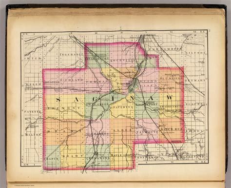 Map Of Saginaw County | Cities And Towns Map