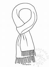 Woollen Scarf Colouring Pages Sketch Coloring Page sketch template