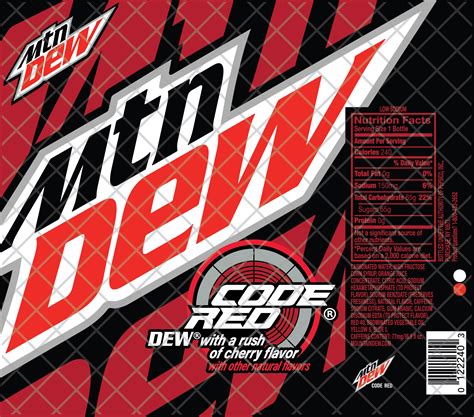 Mountain Dew Code Red Tumbler Label 20 Oz High Quality File - Etsy Canada