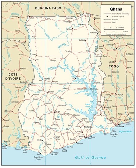 Ghana Maps | Printable Maps of Ghana for Download