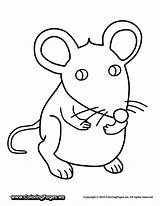 Mouse coloring Pages To Download And Print For Free sketch template