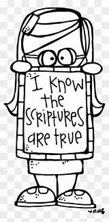 Melonheadz Lds Illustrating  Know The Scriptures Are True Coloring sketch template