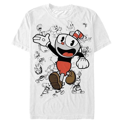 Cuphead Sketched Up T-Shirt | GameStop