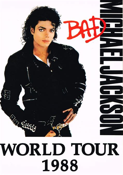 Michael Jackson's ' BAD ' 1988 World Tour Souvenir Programme : by No ...