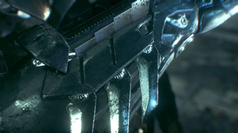 Batman: Arkham Knight, gauntlet of the new Bat-suit, at the Falcone ...