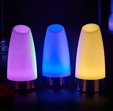 Bar table lamp led rechargeable lamps Creative desk lamp glowing candles small night lamp ...