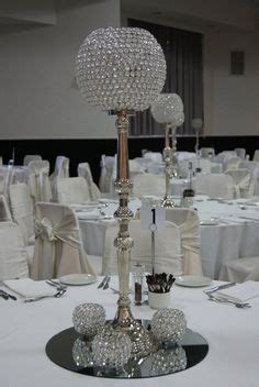 diamond centerpieces | Diamonds and Pearls Themed Party. Black, white ...