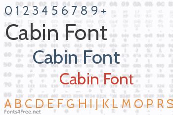 Cabin Font Download - Fonts4Free