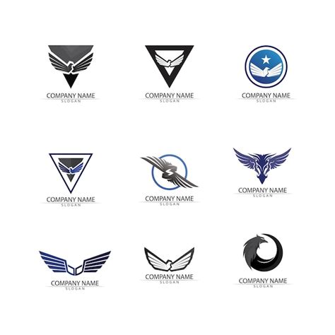 Premium Vector | Falcon eagle bird logo template vector icon