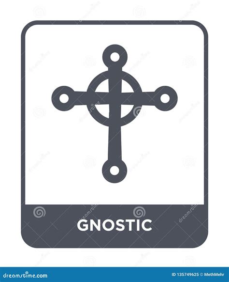 Gnostic Icon in Trendy Design Style. Gnostic Icon Isolated on White ...