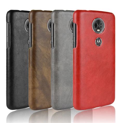 subin Slim Cases For Motorola Moto E5 Plus Case Litchi Skin Pattern PU ...