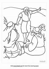 Free John The Baptist Preaching Coloring Page  sketch template