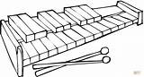 Xylophone Coloring Online  Super sketch template