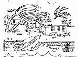 Hurricane Coloring Pages sketch template