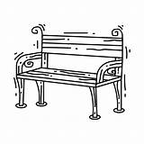 Park Bench Coloring Pages sketch template