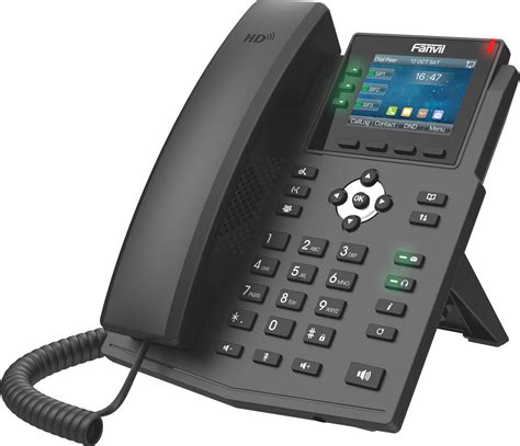 Fanvil X3U Enterprise VoIP Phone, 2.8-Inch Color Display, 6 SIP Lines ...