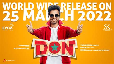 Don from March 25 | Sivakarthikeyan, Priyanka Mohan | Anirudh ...