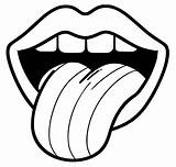 Print Mouth And Tongue coloring Page  Download Or Color Online sketch template