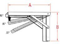 Suncor Folding Table Bracket | S3835-0400 | Bosun Supplies