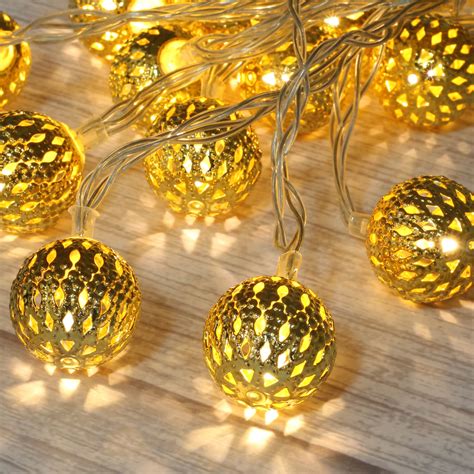 Moroccan Globe LED Fairy String Lights - Betus