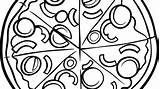 Pizza Slice Coloring Page At GetColoringscom  Free Printable sketch template