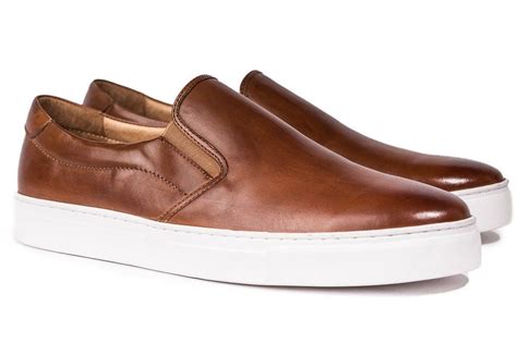 Ellison Cognac Slip-On Sneakers Men's Shoe - Marc Nolan | Sneakers men ...