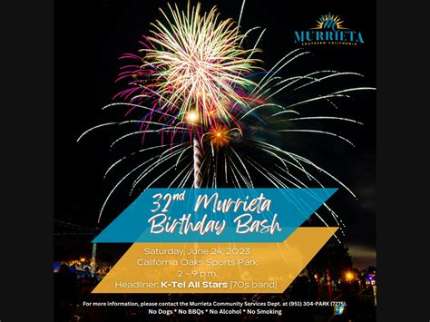 Murrieta Residents Invited To City's Birthday Bash | Murrieta, CA Patch