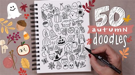 50 Cute FALL Doodles You Need to Know | Easy Beginner Doodles - YouTube