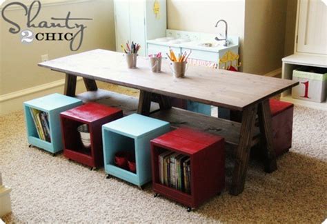 Double Trestle Kids Activity Table - KnockOffDecor.com