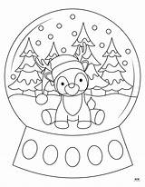 Snow Globe Coloring Pages & Templates  25 Printabulls sketch template