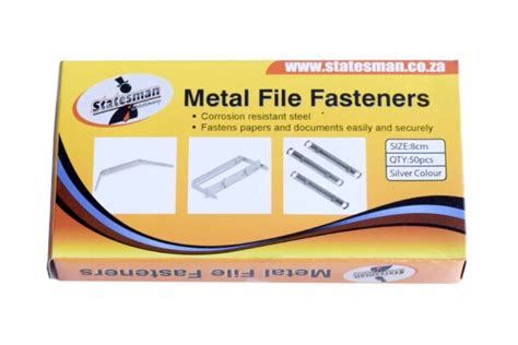 File Fasteners 50pc 8cm Metal — Statesman Stationery