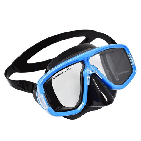 Palantic Diving & Snorkeling 2 Window Black Dive Mask - Walmart.com ...