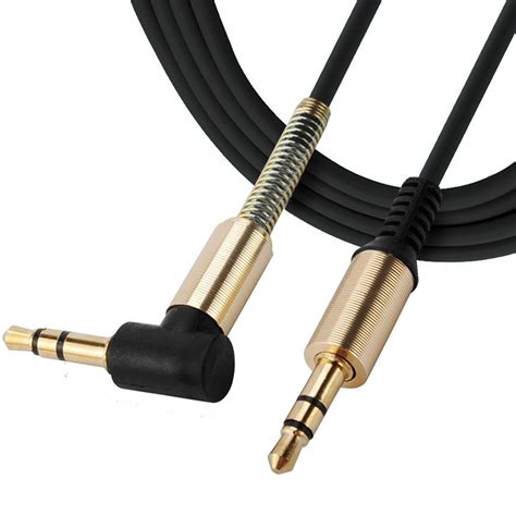 3.5mm AUX Cable Car Audio Stereo Headphone Jack Cord Right Angle Male to M | eBay