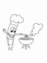 Sausages coloring Pages sketch template