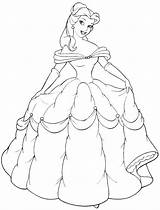 Free Printable Belle Coloring Pages For Kids sketch template