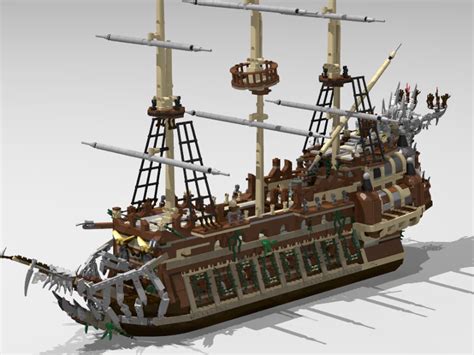 The Flying Dutchman Pirate Ship MOC Brick Set | stickhealthcare.co.uk