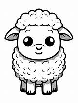 Sheep Coloring Pages  Hue Therapy sketch template