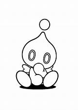 Sonic And Chao Coloring Pages sketch template