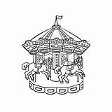 Coloring Pages Carousel sketch template