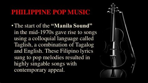 PHILIPPINE POP MUSIC