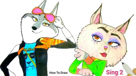 Watch Sing 2 Movie | Sing 2 New Characters | How To Draw Sing 2 Characters